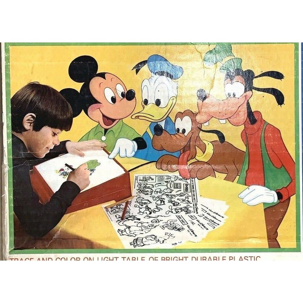 Vintage World of Disney By Lakeside Light Up Drawing Desk #5340 (WORKS!) 10215